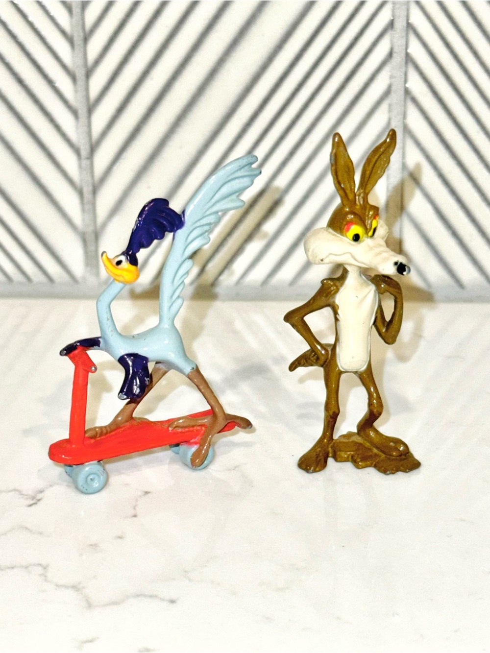 Vintage Die cast Road Runner & Coyote